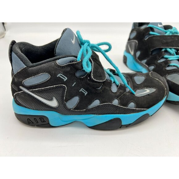 Nike Youth Air Turf Raider Cross Training Shoes Sneakers Mid Top Size 7Y Black - Picture 5 of 12